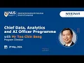 Pre-Programme Information Webinar on CDAIO Programme by NUS School of Computing 29th May 2024