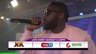 magnito performing at week 09 of the national jackpot game show 