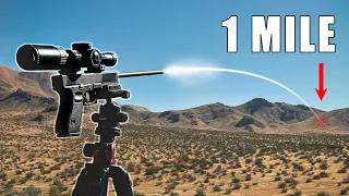 Can a $100 pistol hit a 1 mile target?