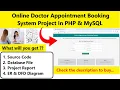Online Doctor Appointment Booking System Project in PHP With Source Code