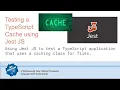 Testing a TypeScript Cache operations app using Jest JS Mocks Unit Tests