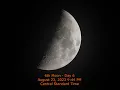 Moon Phase - August 23 2023 9 44 PM CST 6th Moon Day 6