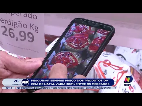 Preços dos produtos da ceia de natal varia 300% entre os mercados