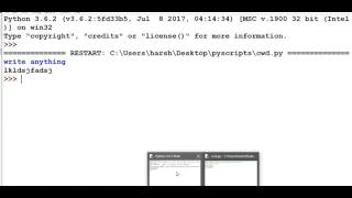 Python tutorial in Hindi 50 Make text file from user input cwd cd
