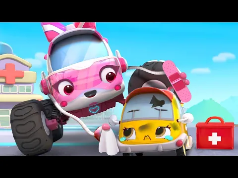 Download MP3 Brave Ambulance Rescue Squad | Monster Truck | Car Cartoon | Kids Songs | BabyBus - Cars World