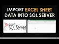 How to Import Excel Data to SQL Server Database
