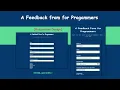 Responsive Feedback form for Programmers HTML CSS CodeEra