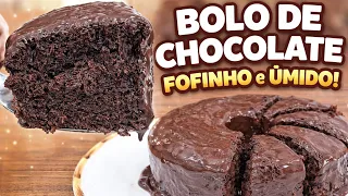 O Melhor BOLO DE CHOCOLATE, FOFINHO, UMIDO QUE VOCÊ VAI FAZER!