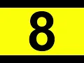 Training Number Generator 1-9 with Yellow Background 30 Minutes