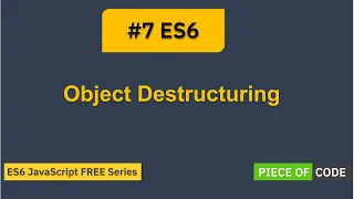 ES6 Object Destructuring Step by Step Tutorial for ES6 - JavaScript