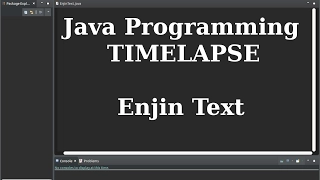 Java Programming Timelapse - Enjin Text