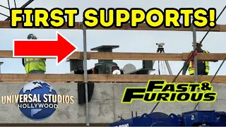 First Supports Are UP! | Fast \u0026 Furious Construction Update | Universal Studios Hollywood