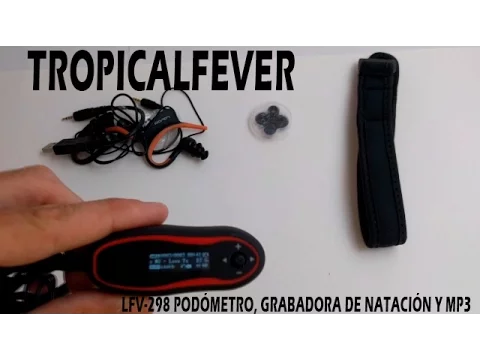 Download MP3 TropicalFever LFV-298 Reproductor mp3 sumergible con Podómetro, grabadora vueltas de natación y mp3