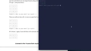 Tiny Python Projects Ch 22 Pt 1 Interactive Tic-Tac-Toe intro