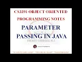 PARAMETER PASSING IN JAVA NOTES CS3391 OBJECT ORIENTED PROGRAMMING NOTES 2021 REGULATION CSE