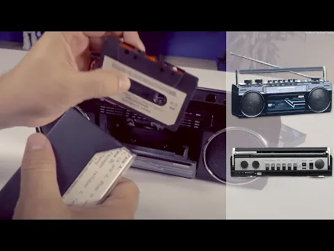 Download MP3 RADIOCASSETTE RETRO 80's et Moderne ! - Mp3 et bluetooth - mini chaine - [PEARLTV.FR]