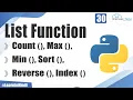 What are List Function in Python Explain in Detailed Python Tutorial