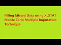 2 Filling Missed Data using XLSTAT Monte Carlo Multiple Imputation Technique