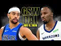 Golden State Warriors vs Dallas Mavericks Full Game Highlights - July 9 2026 NBA Summer League