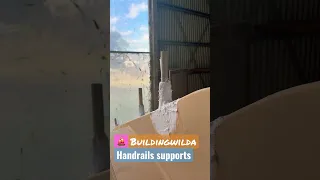 Moving forward! 💪🏻Wilda is getting supports for new handrails!