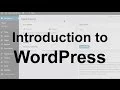 WordPress Tutorial 1 Introduction