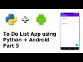 Part 5 - Developing a To Do List App using Python