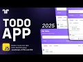 Build a Modern To-Do App from Scratch HTML CSS JavaScript