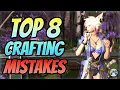 Top 8 MISTAKES Crafters Make And How To AVOID Them - FFXIV