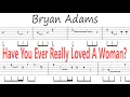 Bryan Adams - Have You Ever Really Loved A Woman? / Guitar Solo Tab+BackingTrack