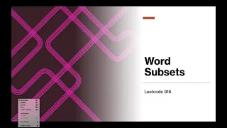 Word Subsets leetcode 916