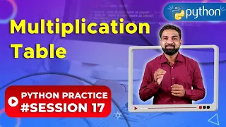 Multiplication Table in Python Python Practice 17 Newtum Solutions