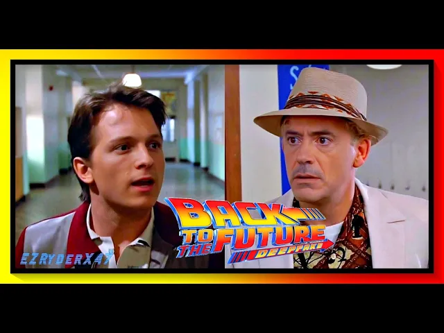 Robert Downey Jr and Tom Holland in Back to the future - This is heavy! [ deepfake ]