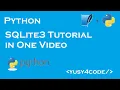 Python SQLite3 tutorial in One yusy4code