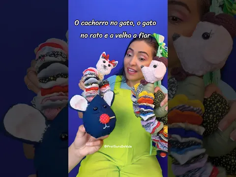 O cachorro no gato, o gato no rato e a velha a fiar. 🤣￼ #brinquedos #brincadeiras #musicainfantil