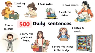 ✨ Speak Better English 500 Daily Sentences for A1 Beginners !🗣️📚