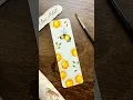Cute honey bee watercolor bookmark painting