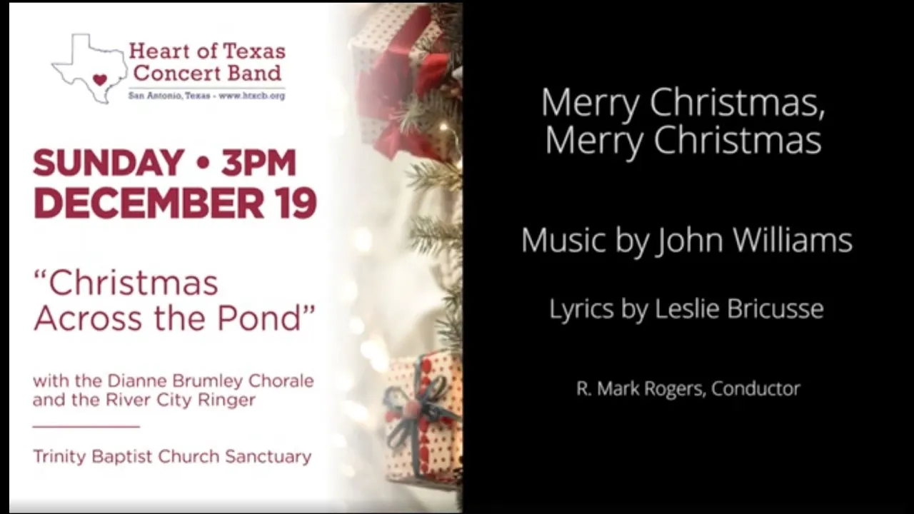 "Merry Christmas, Merry Christmas" Music by John Williams; Lyrics by Leslie Bricusse "Merry Christmas, Merry Christmas" Music by John Williams; Lyrics by Leslie Bricusse
