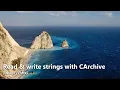 How to read and write strings with CArchive in Visual C - MFC Part 1