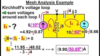 Download Electrical Engineering: Ch 11 AC Circuit Analysis (5 of 55) Mesh Analysis Example MP3