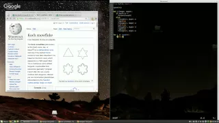 Koch Snowflake Fractal with Python Turtle