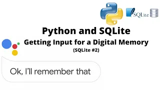 Python SQLite Getting Input for a Digital Memory SQLite