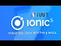 Ionic 5 Signup and Login with PHP MySQL JWT - Part 2