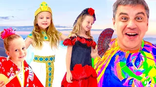 ناستيا في رحلة إلى روسيا للتعرف على الثقافة الروسية دندنها