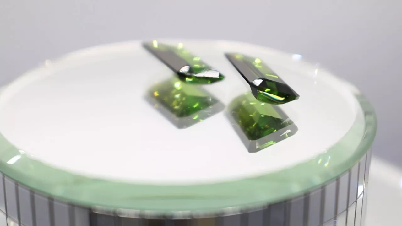 Green Tourmaline 18.50x15.50mm Octagon Faceted Pair