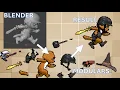 Making Modular Sprite Sheets with Blender In 3 minutes