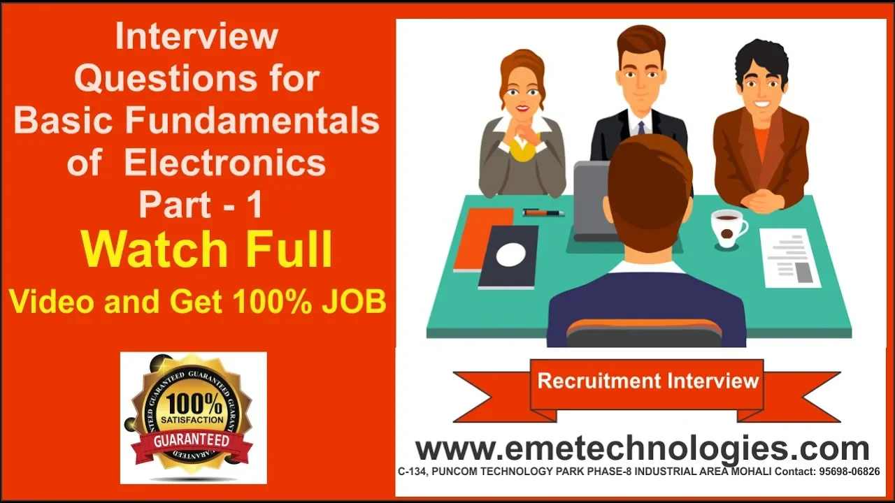 Common Interview Questions for Basic Fundamentals of Electronics Part - 1