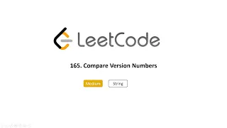 LeetCode165 Compare Version Numbers