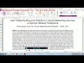 IEEE 2017-2018 DATA MINING PROJECTS USER VITALITY RANKING AND
