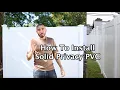 How To Install a PVC Fence