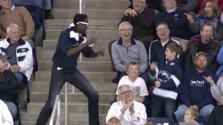 Fan Dances to Livin on a Prayer at Penn State Men s Hockey Game